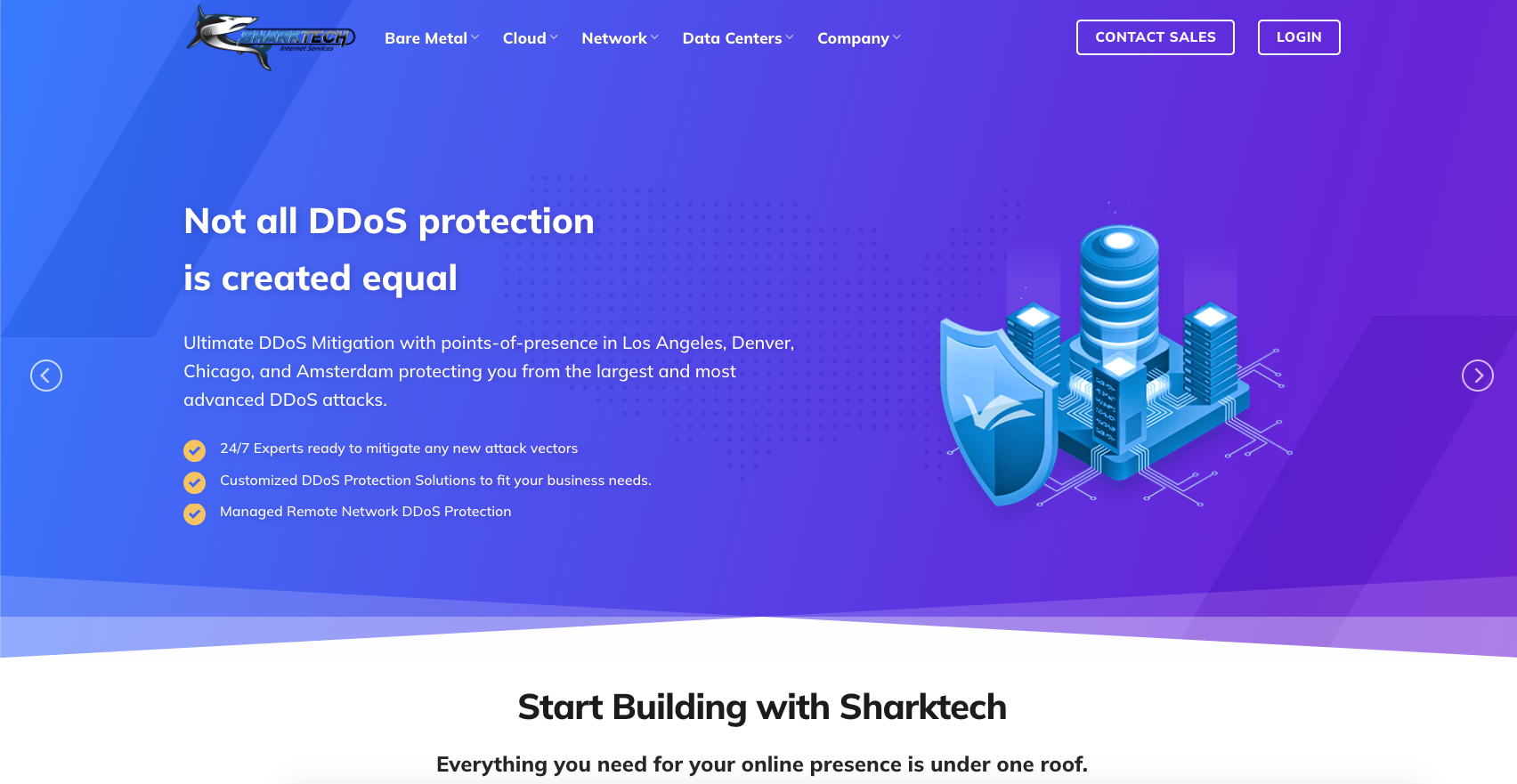 Sharktech：美国/荷兰高防VPS，年付5折，$29.7/年，1核/2G内存/40gSSD/4T流量/60G防御